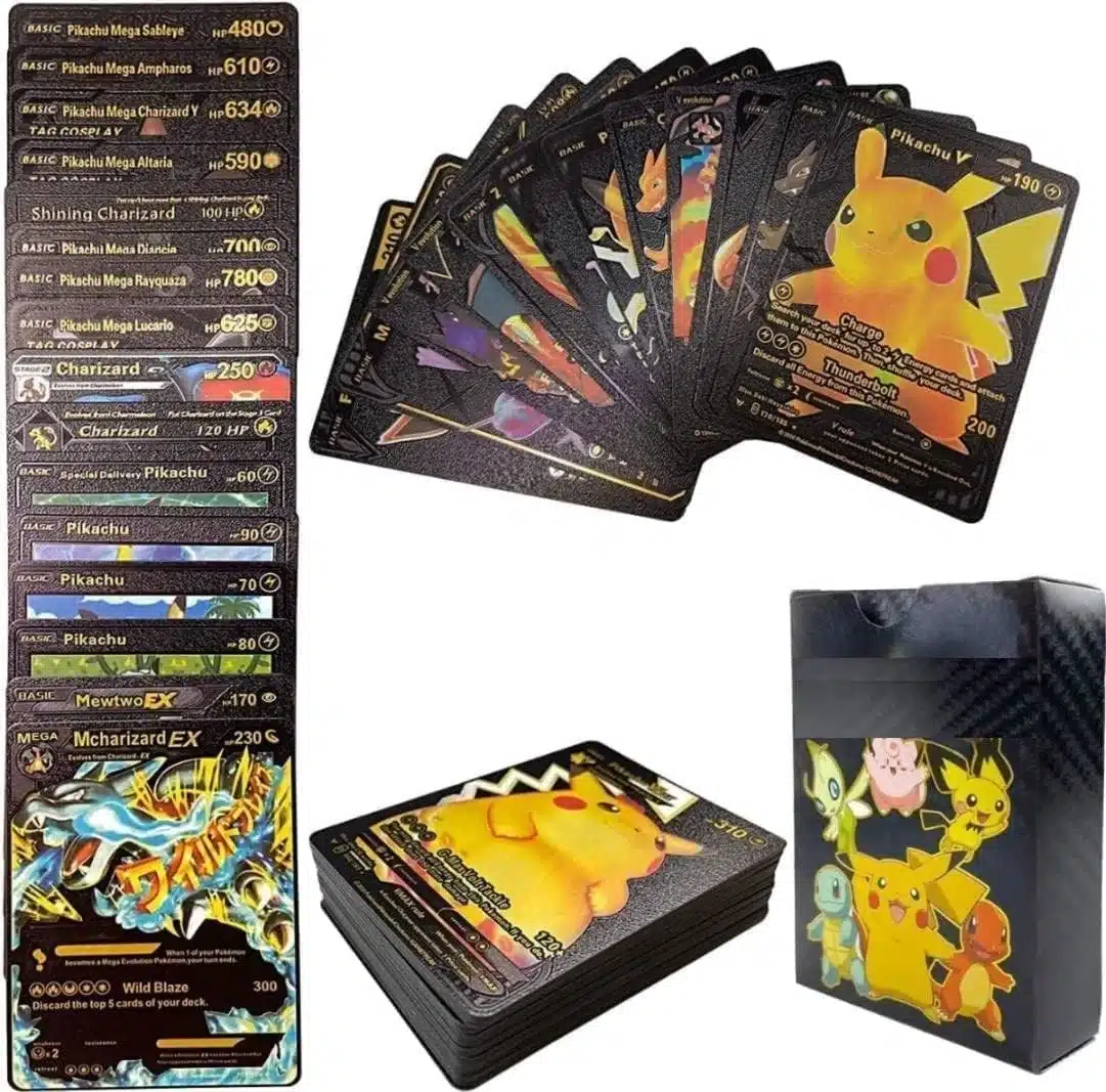 Rare Pokemon gold card collection Rare Pokemon gold card collection