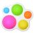 لعبة بوب ات سيليكون push pop bubble toys - مضادة للتوتر وملونة