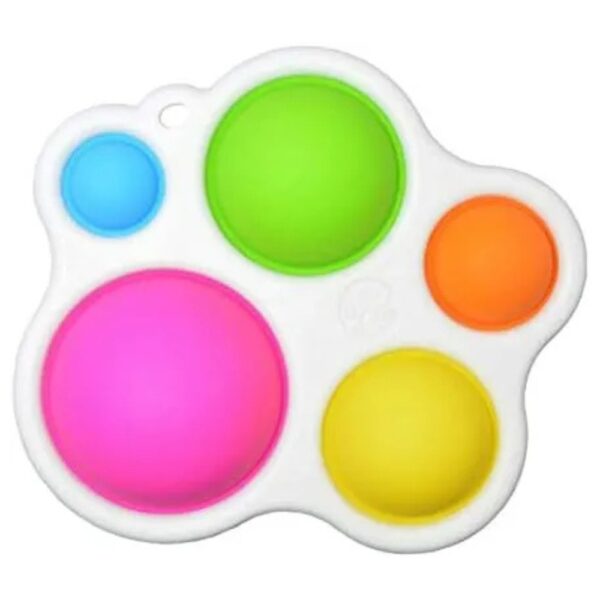 لعبة بوب ات سيليكون push pop bubble toys - مضادة للتوتر وملونة