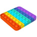 لعبة بوب ات بألوان زاهية من السليكون Popit stress relief - مضادة للتوتر