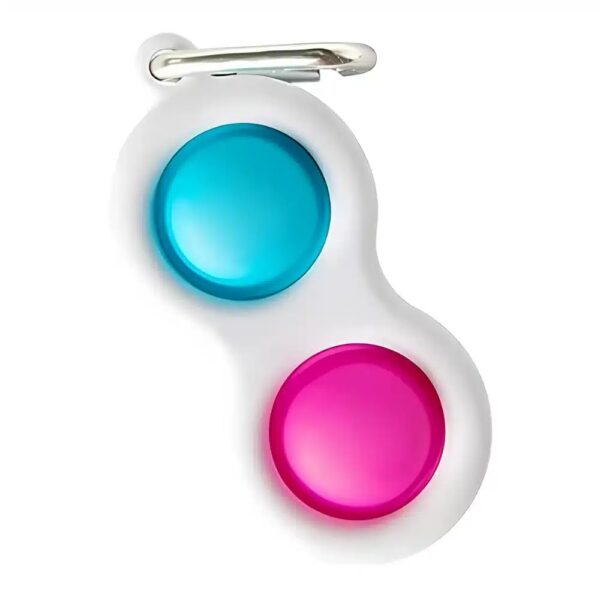 ميدالية بوب ات Pop it keychain - لعبة مضادة للتوتر خفبفة ومسلية