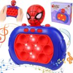 لعبة بوب ات مضيئة سبايدر مان إلكترونية Pop It Spider-Man LED - لعبة فقاعات مضيئة