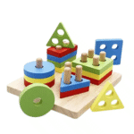 لعبة مكعبات الخشب | Wooden Shape Sorting Toy