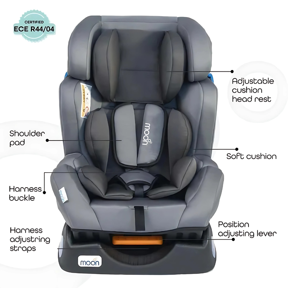 MOON Sumo Car Seat for Kids – From Birth to 6 Years كارسيت للأطفال من الولادة وحتى 6 سنين MOON Sumo - عملي وسهل الاستخدام